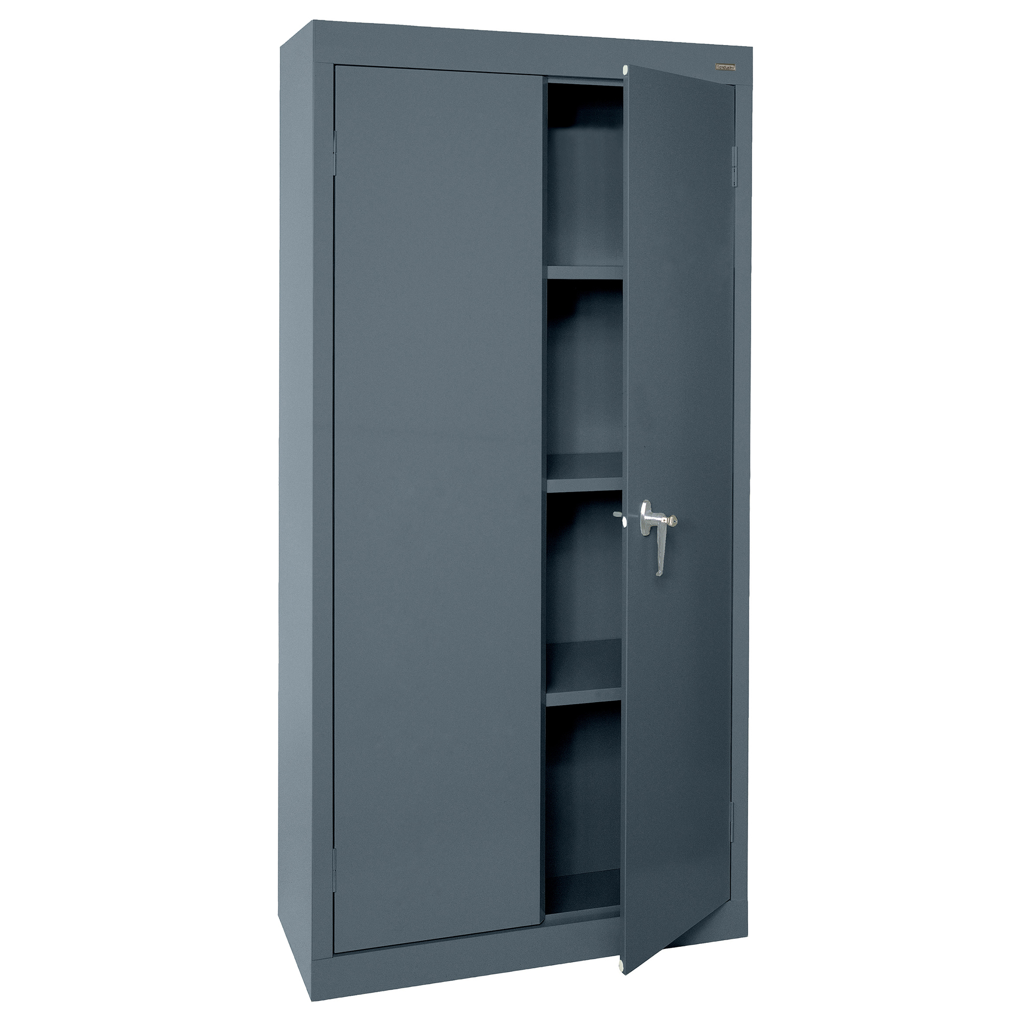 Sandusky Lee Value Line Steel Cabinet - 66in. Height, 30in. Width, Charcoal, Lockable, Model# VF31301866-02